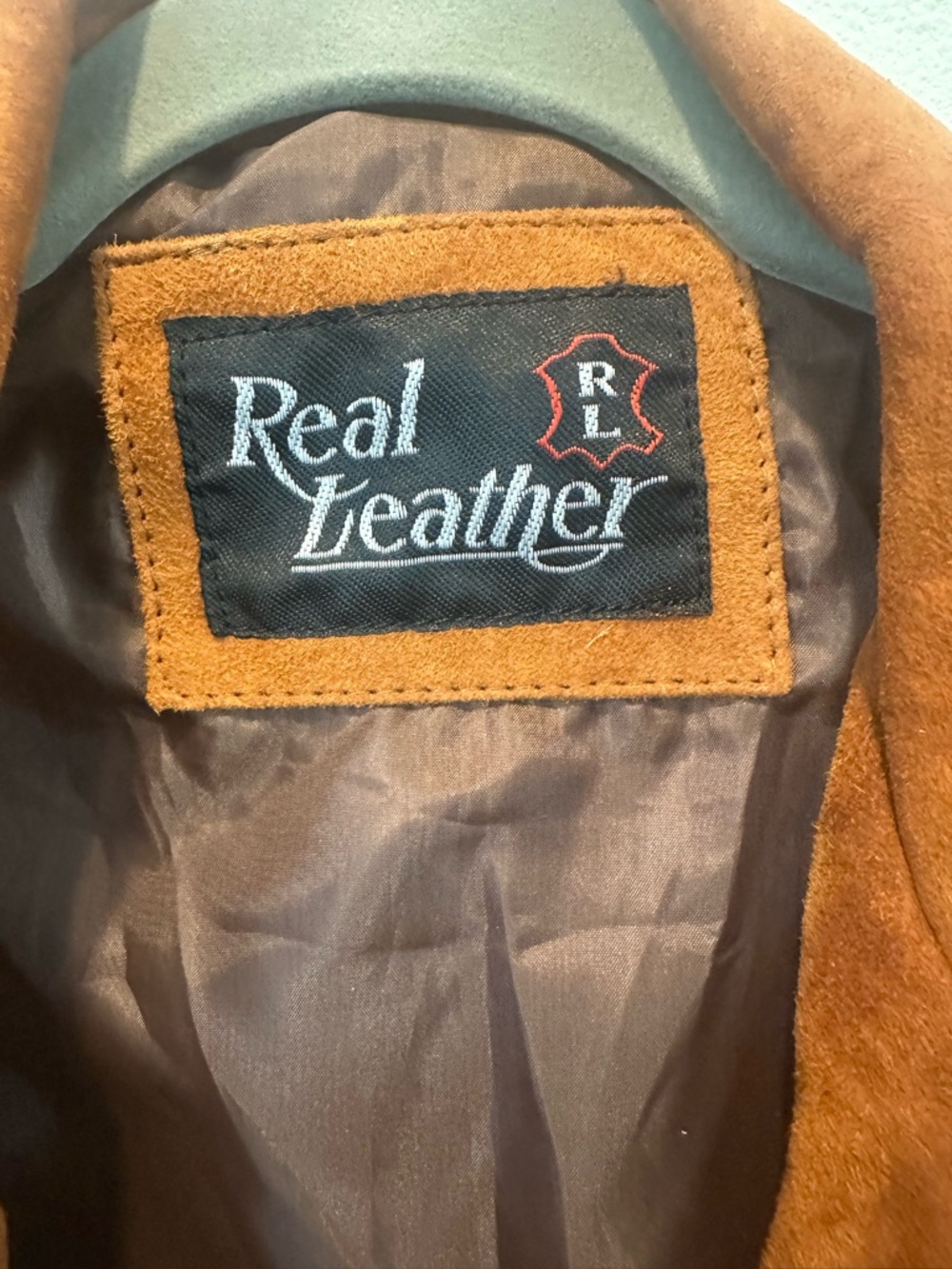 Real Leather Suede Jacket - Chestnut Brown - Picture 3 of 5